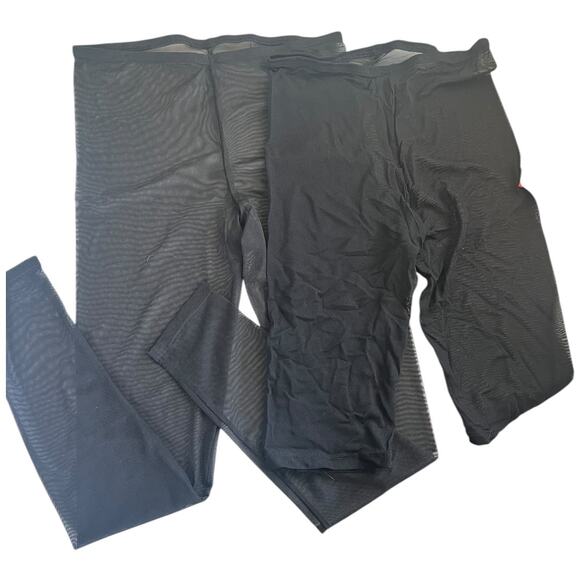 i-Style 5-pc black mesh culottes, legging, bike short, long & short sleeve crop - Picture 7 of 11